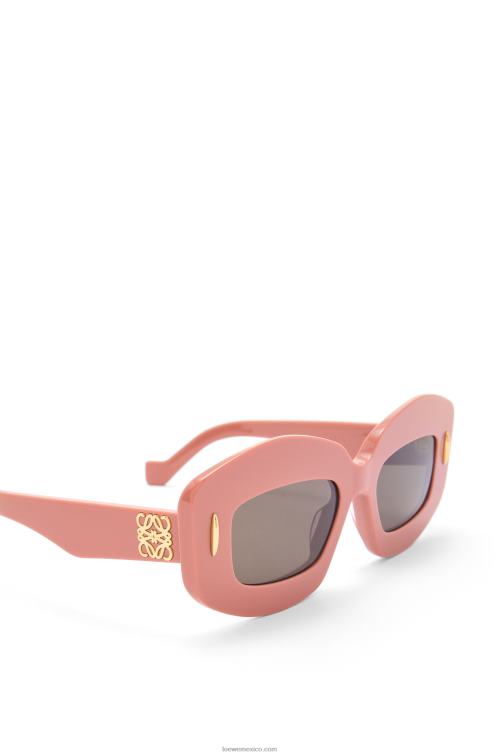 Rosa claro lentes de sol screen en acetato Loewe R8J8Z1430 mujer