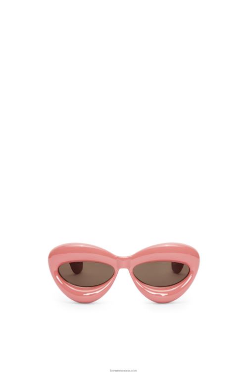 Rosa empolvado gafas de sol cateye infladas de nailon Loewe R8J8Z1421 mujer