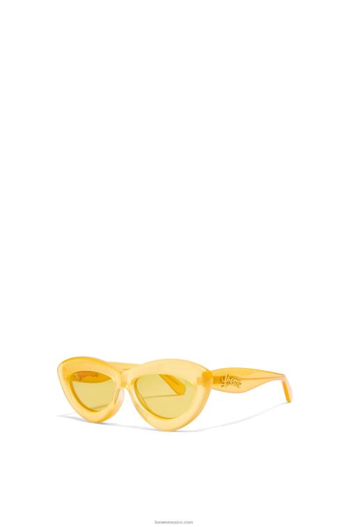 amarillo canario gafas de sol cateye de acetato Loewe R8J8Z1504 mujer