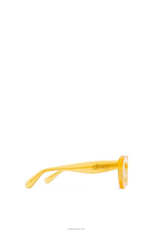 amarillo canario gafas de sol cateye de acetato Loewe R8J8Z1504 mujer