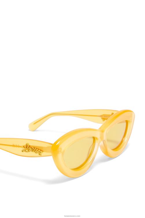 amarillo canario gafas de sol cateye de acetato Loewe R8J8Z1504 mujer