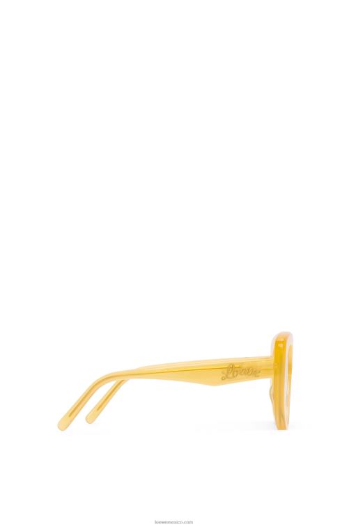 amarillo canario gafas de sol mariposa de acetato Loewe R8J8Z1505 mujer