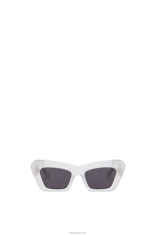 blanco hielo gafas de sol cateye de acetato Loewe R8J8Z1479 mujer