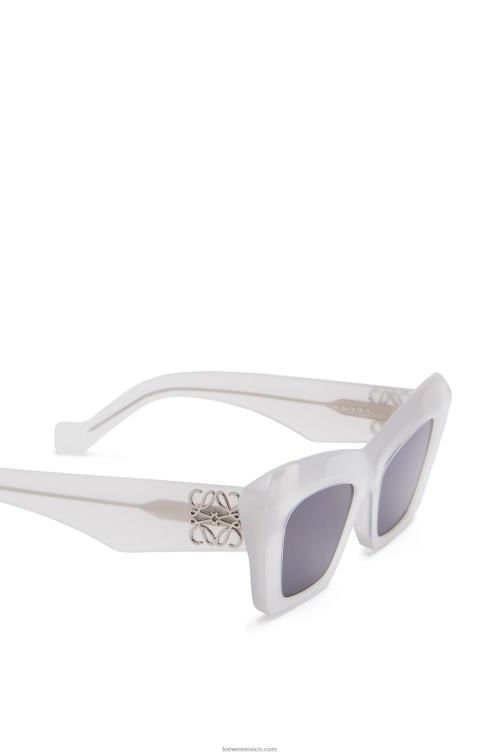 blanco hielo gafas de sol cateye de acetato Loewe R8J8Z1479 mujer