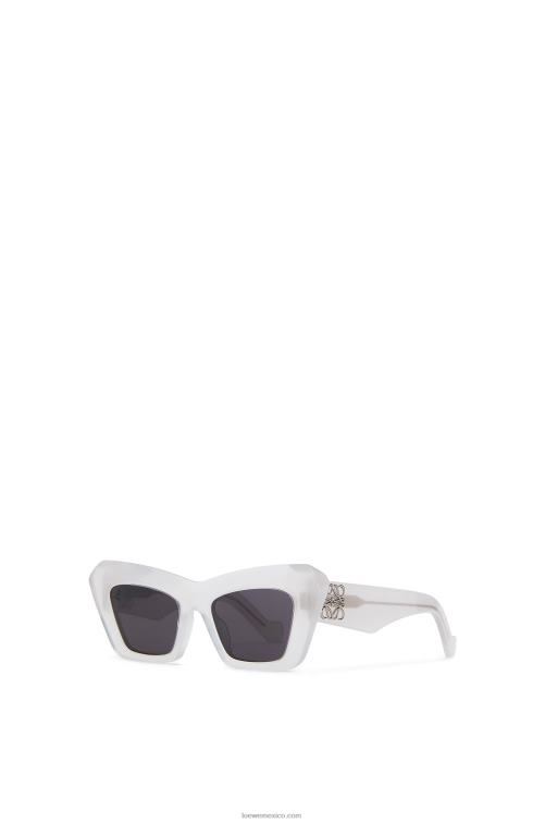blanco hielo gafas de sol cateye de acetato Loewe R8J8Z1479 mujer