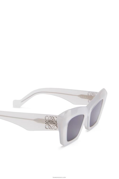 blanco hielo gafas de sol cateye de acetato Loewe R8J8Z1479 mujer