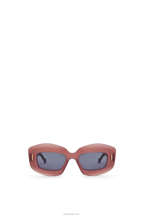 borgoña lentes de sol screen en acetato Loewe R8J8Z1428 mujer