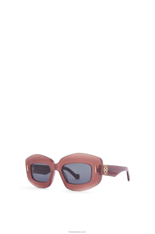 borgoña lentes de sol screen en acetato Loewe R8J8Z1428 mujer