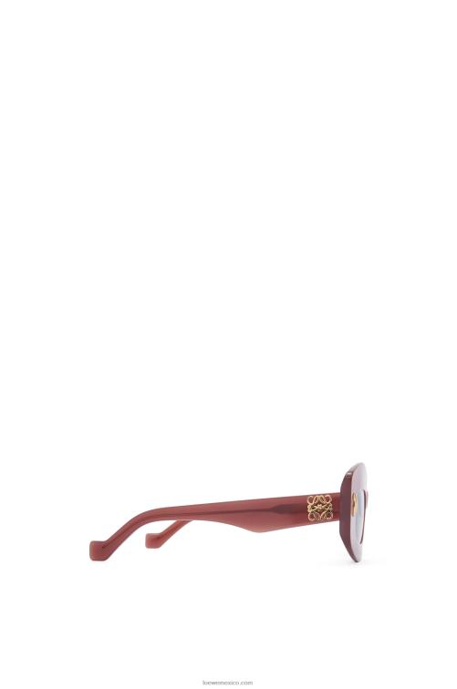 borgoña lentes de sol screen en acetato Loewe R8J8Z1428 mujer