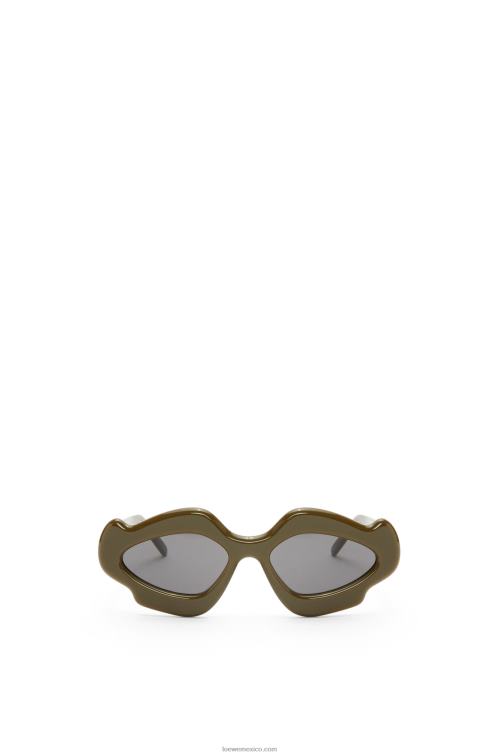 caqui brillante gafas de sol flame de acetato Loewe R8J8Z1468 mujer