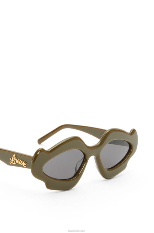 caqui brillante gafas de sol flame de acetato Loewe R8J8Z1468 mujer