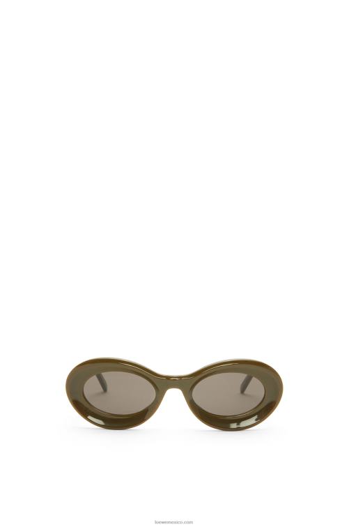 caqui brillante gafas de sol loop en acetato Loewe R8J8Z1455 mujer