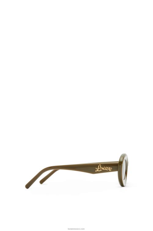 caqui brillante gafas de sol loop en acetato Loewe R8J8Z1455 mujer