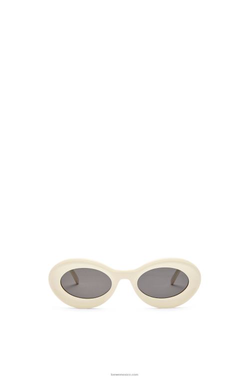 crema gafas de sol loop en acetato Loewe R8J8Z1454 mujer