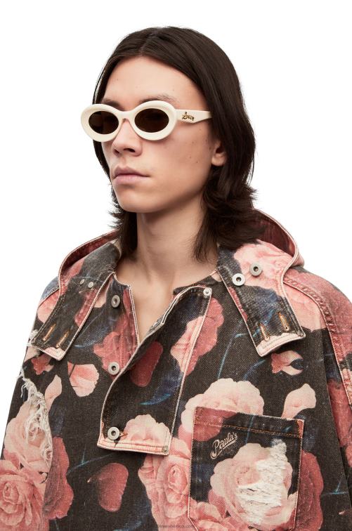 crema gafas de sol loop en acetato Loewe R8J8Z1454 mujer