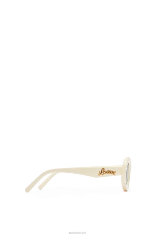 crema gafas de sol loop en acetato Loewe R8J8Z1454 mujer