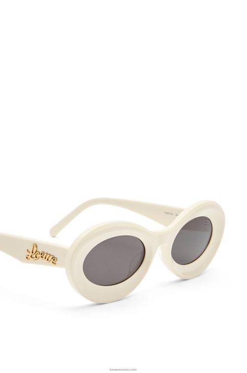 crema gafas de sol loop en acetato Loewe R8J8Z1454 mujer