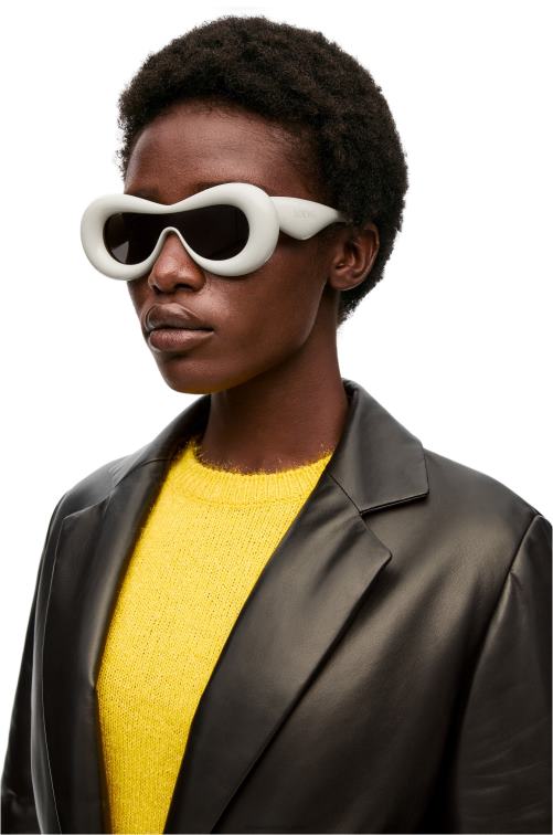 gris gafas de sol con máscara hinchable de nailon Loewe R8J8Z1499 mujer