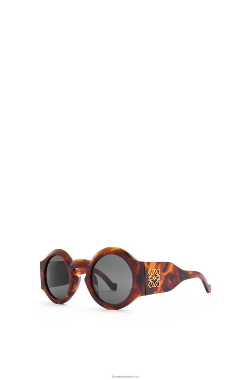 habana flameada lentes de sol curvos en acetato Loewe R8J8Z1441 mujer