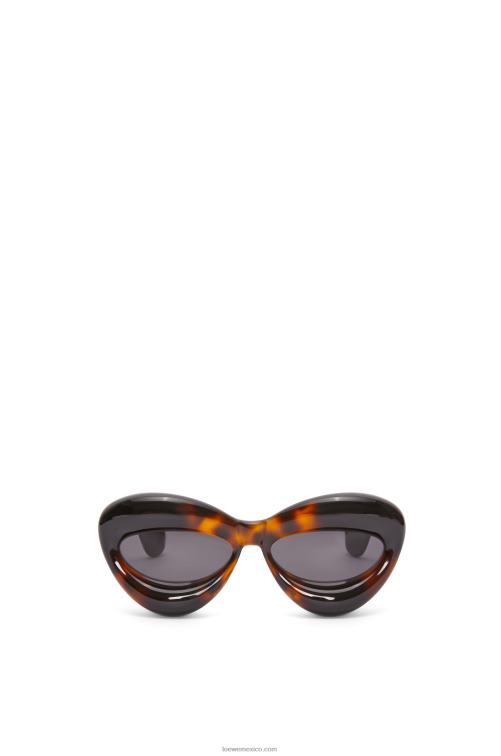la Habana gafas de sol cateye infladas de nailon Loewe R8J8Z1422 mujer