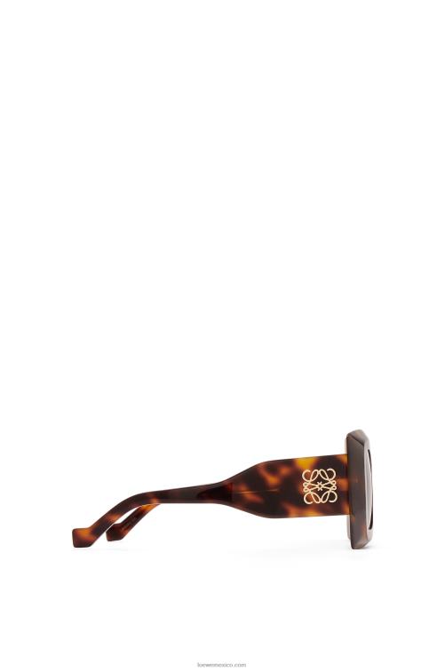 la Habana gafas de sol cuadradas oversize de acetato Loewe R8J8Z1491 mujer