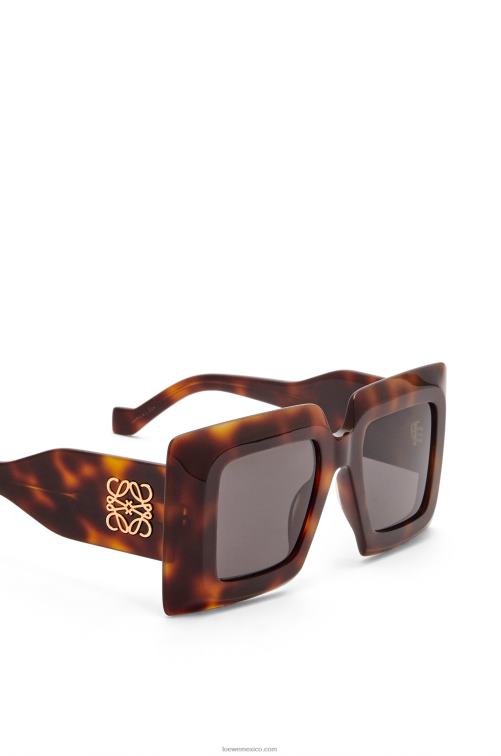 la Habana gafas de sol cuadradas oversize de acetato Loewe R8J8Z1491 mujer