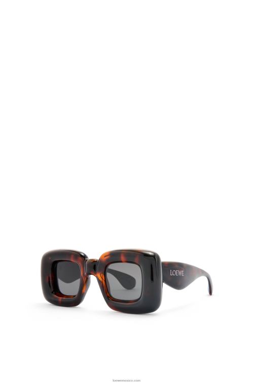 la Habana gafas de sol infladas rectangulares de nailon Loewe R8J8Z1469 mujer