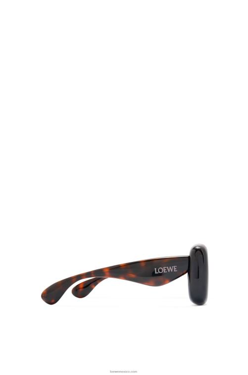 la Habana gafas de sol infladas rectangulares de nailon Loewe R8J8Z1469 mujer