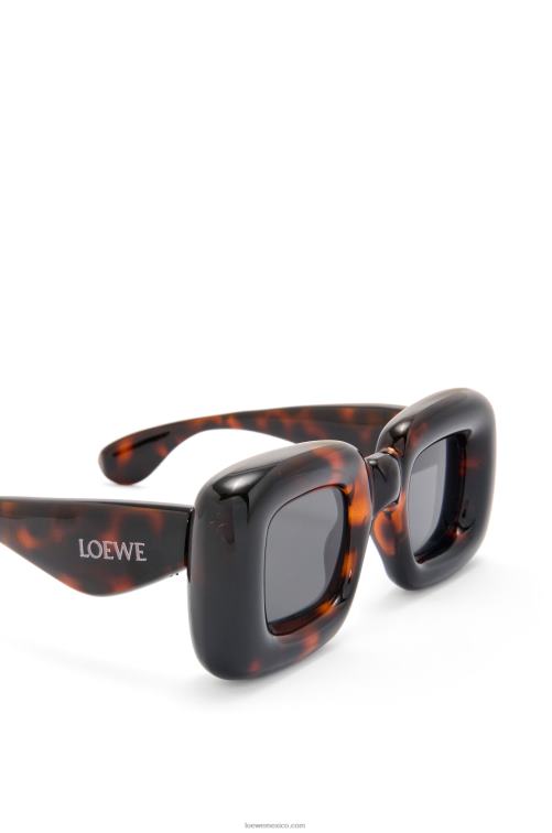 la Habana gafas de sol infladas rectangulares de nailon Loewe R8J8Z1469 mujer