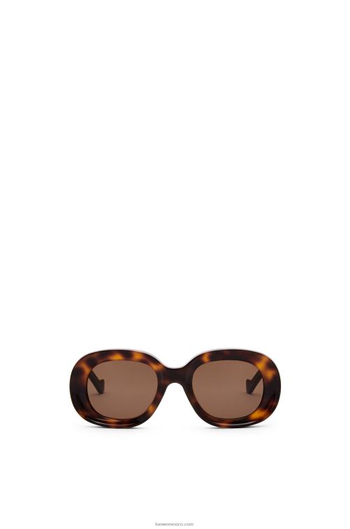 la Habana gafas de sol ovaladas de acetato Loewe R8J8Z1493 mujer