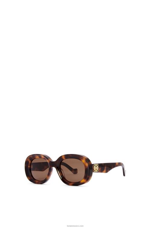 la Habana gafas de sol ovaladas de acetato Loewe R8J8Z1493 mujer