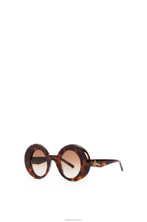 la Habana gafas de sol redondas oversize de acetato Loewe R8J8Z1492 mujer