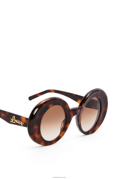 la Habana gafas de sol redondas oversize de acetato Loewe R8J8Z1492 mujer
