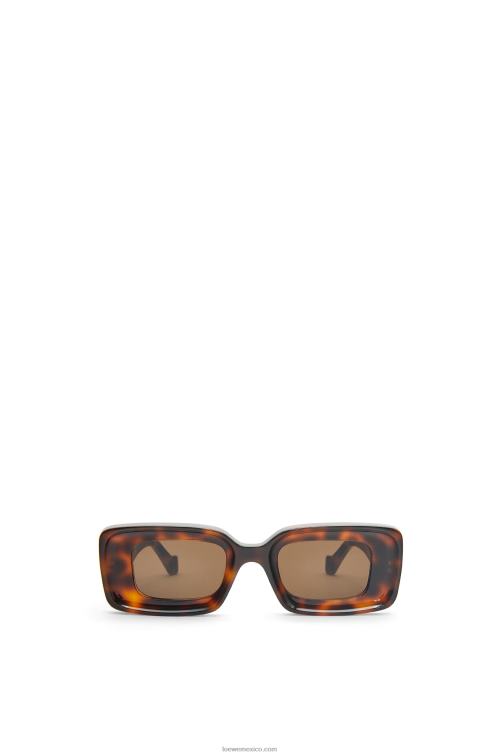 la Habana lentes de sol rectangulares en acetato Loewe R8J8Z1425 mujer
