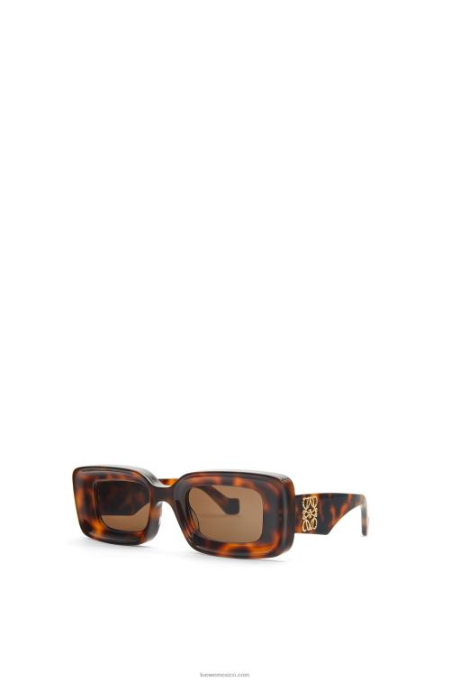 la Habana lentes de sol rectangulares en acetato Loewe R8J8Z1425 mujer