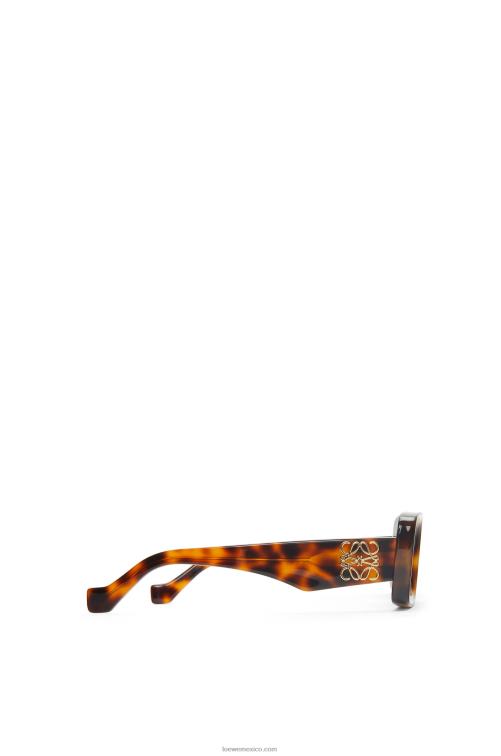 la Habana lentes de sol rectangulares en acetato Loewe R8J8Z1425 mujer