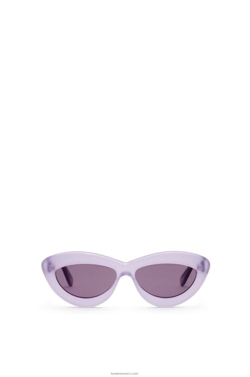 lila gafas de sol cateye de acetato Loewe R8J8Z1508 mujer