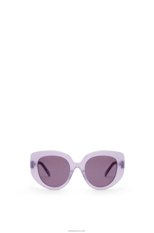 lila gafas de sol mariposa de acetato Loewe R8J8Z1509 mujer