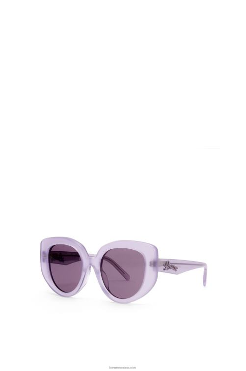 lila gafas de sol mariposa de acetato Loewe R8J8Z1509 mujer