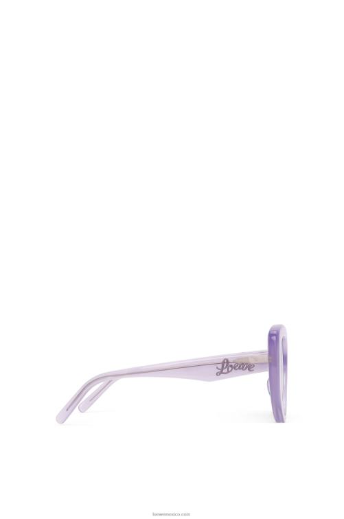lila gafas de sol mariposa de acetato Loewe R8J8Z1509 mujer