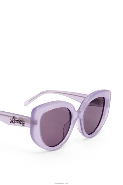 lila gafas de sol mariposa de acetato Loewe R8J8Z1509 mujer