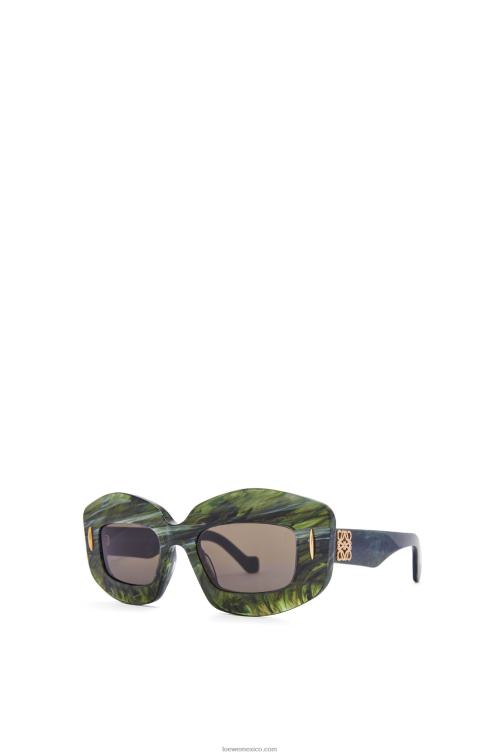 mármol verde lentes de sol screen en acetato Loewe R8J8Z1431 mujer