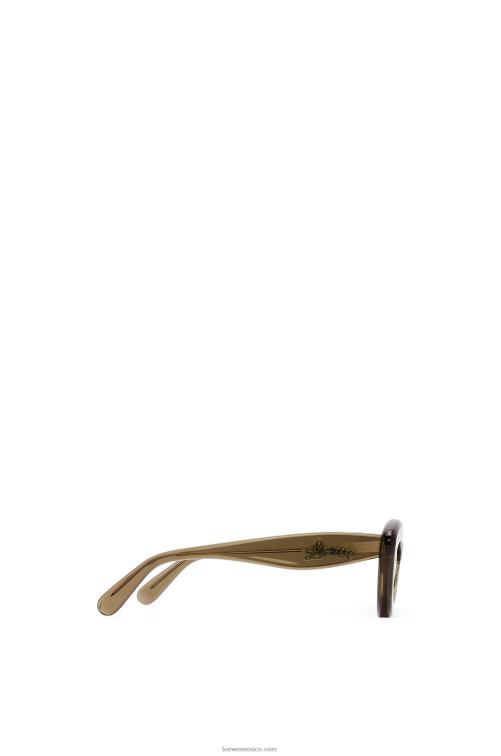 marrón verde gafas de sol cateye de acetato Loewe R8J8Z1498 mujer
