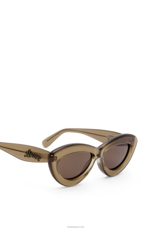 marrón verde gafas de sol cateye de acetato Loewe R8J8Z1498 mujer