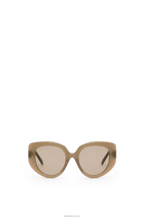 marrón verde gafas de sol mariposa de acetato Loewe R8J8Z1496 mujer