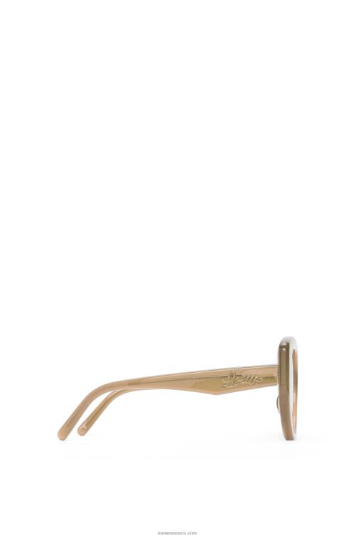 marrón verde gafas de sol mariposa de acetato Loewe R8J8Z1496 mujer