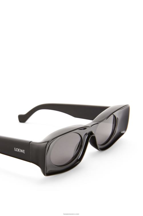 negro brillante gafas de sol paula's ibiza originales Loewe R8J8Z1476 mujer