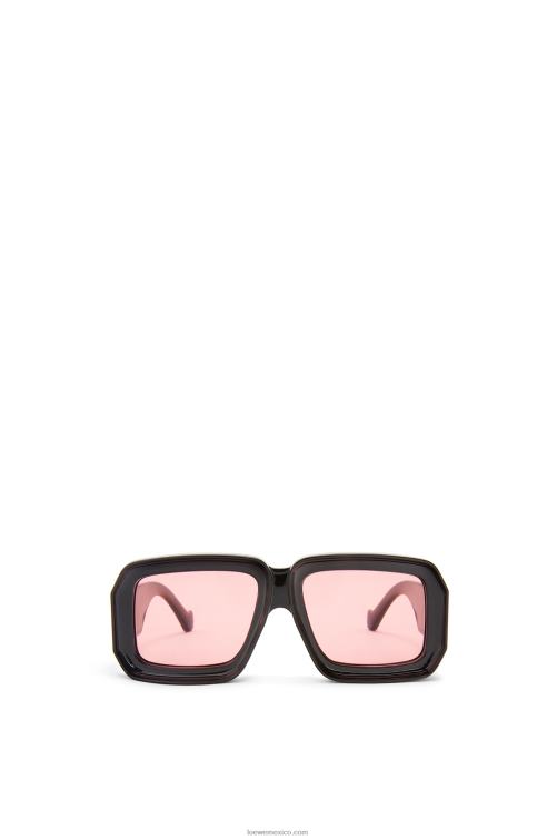negro brillante paula's ibiza dive in mask gafas de sol Loewe R8J8Z1471 mujer