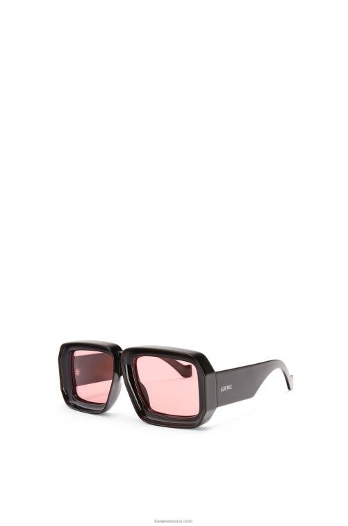 negro brillante paula's ibiza dive in mask gafas de sol Loewe R8J8Z1471 mujer