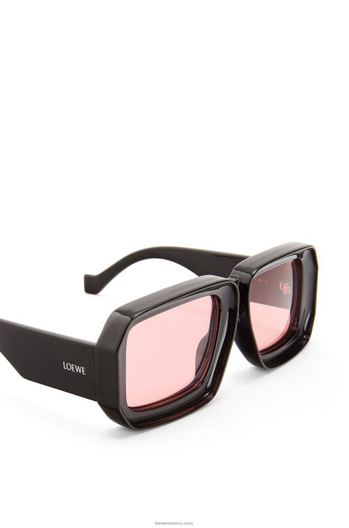 negro brillante paula's ibiza dive in mask gafas de sol Loewe R8J8Z1471 mujer